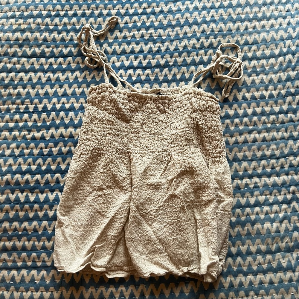 Zara smocked tank